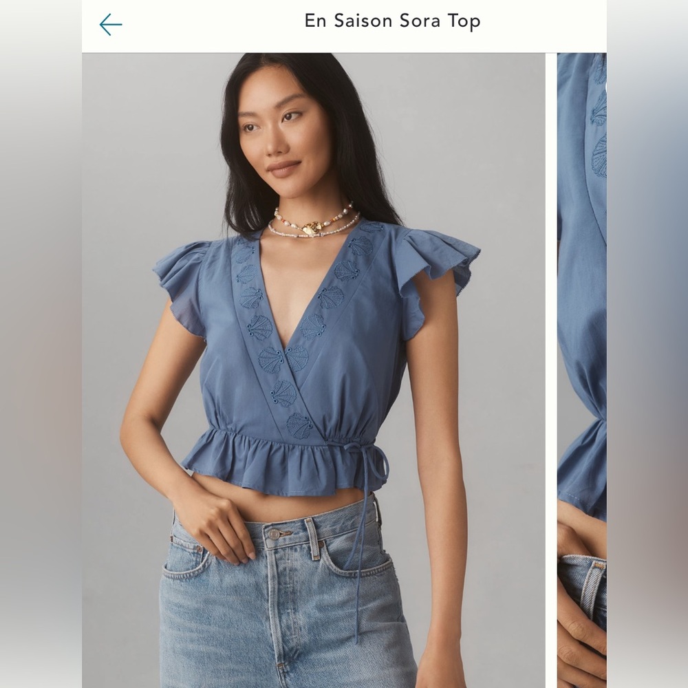 NWT En Saison Sora Wrap Top
